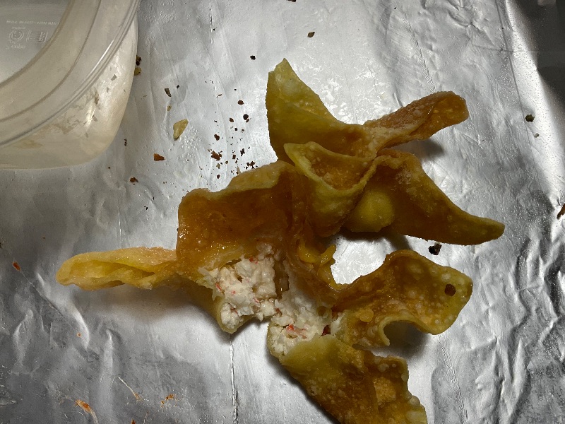Homemade Crab Rangoon