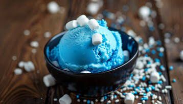 Blue Marshmallow Ice Cream