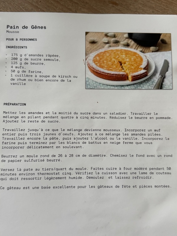 Pain de Gênes