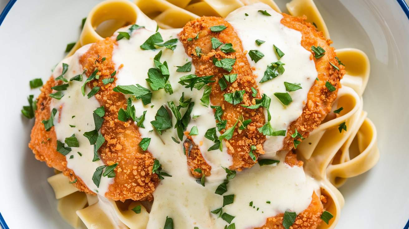 Air Fryer Chicken Alfredo