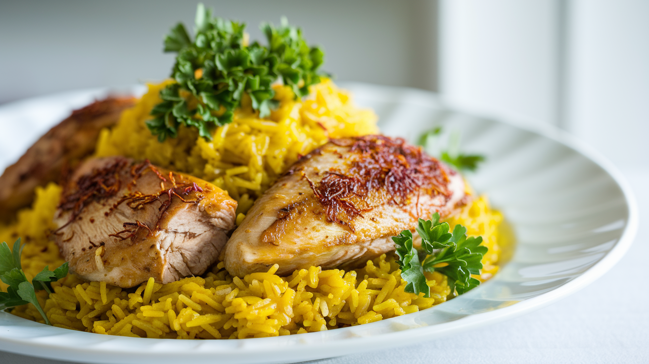 Savory Chicken and Yellow Rice