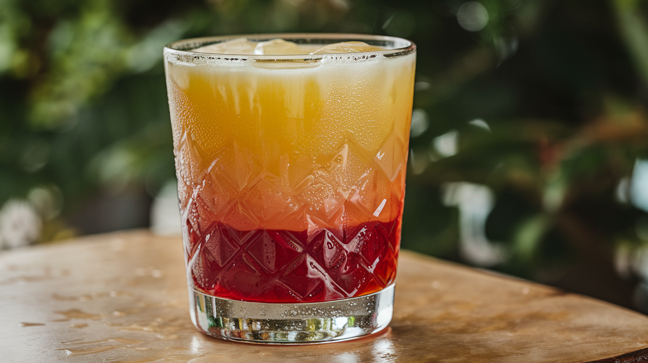 Tropical Sunset Cocktail