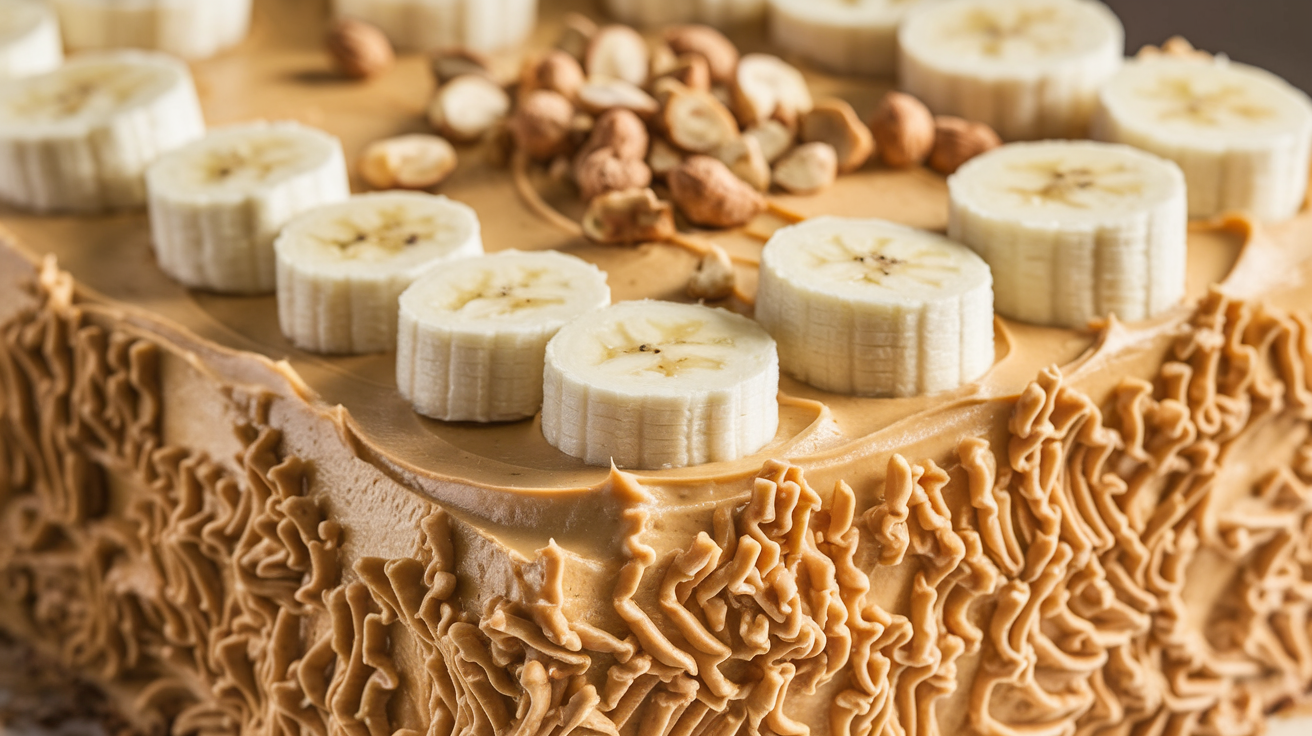 Elvis Presley's Peanut Butter Banana Sheet Cake