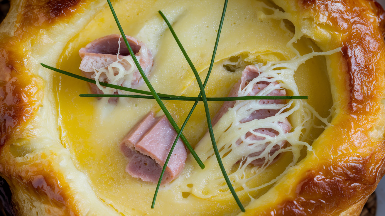 Savory Gruyere and Ham French Toast Brunch