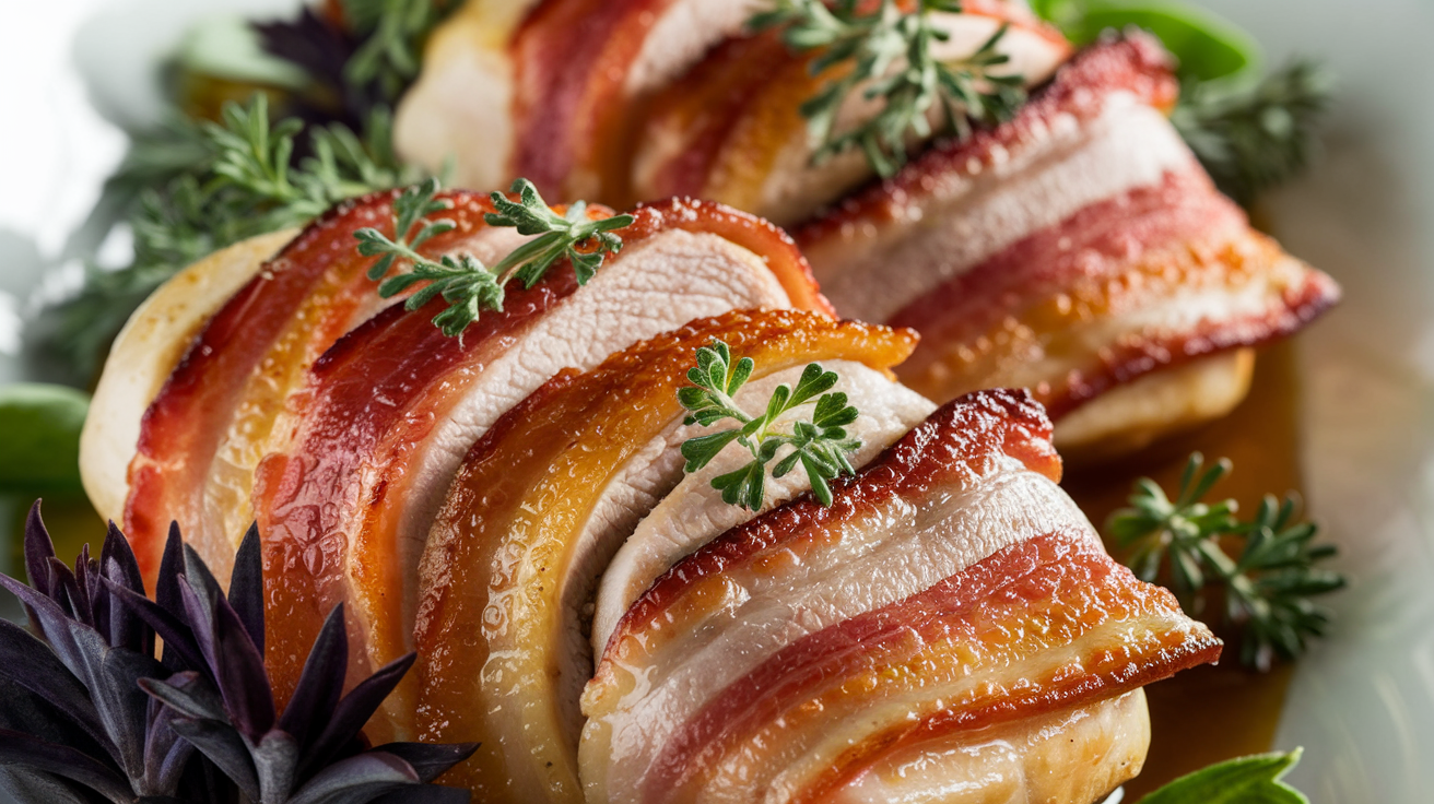 Keto Bacon Wrapped Chicken
