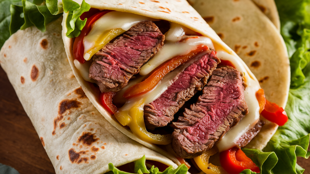 Philly Steak and Cheese Wrap Recipe