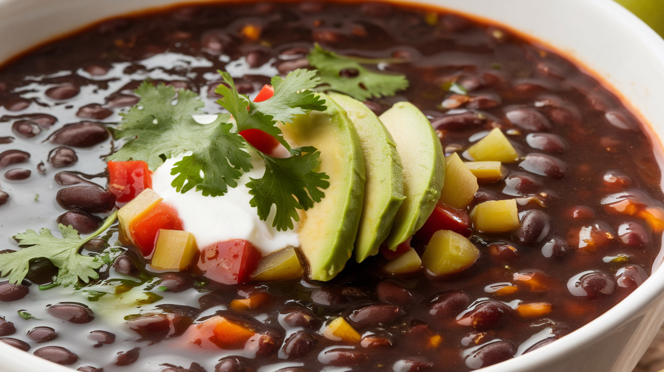 Spicy Black Bean Soup - Soup Swap Recipe