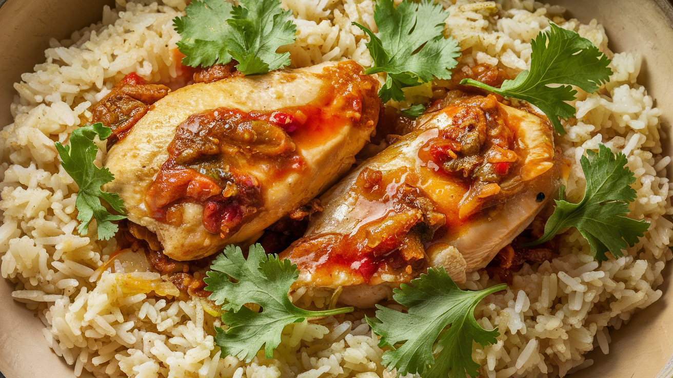 One-Pot Turmeric Chicken and Rice Dinner