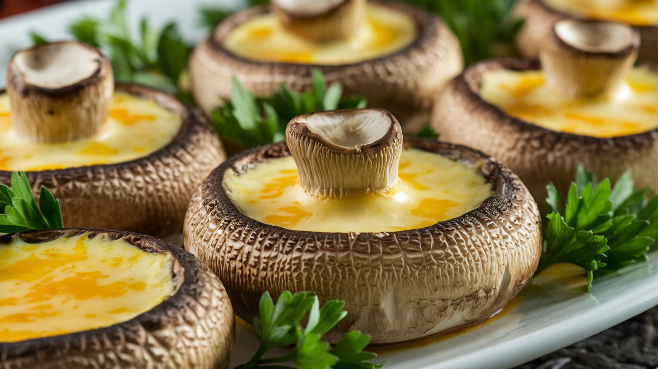 Gouda Stuffed Mushrooms