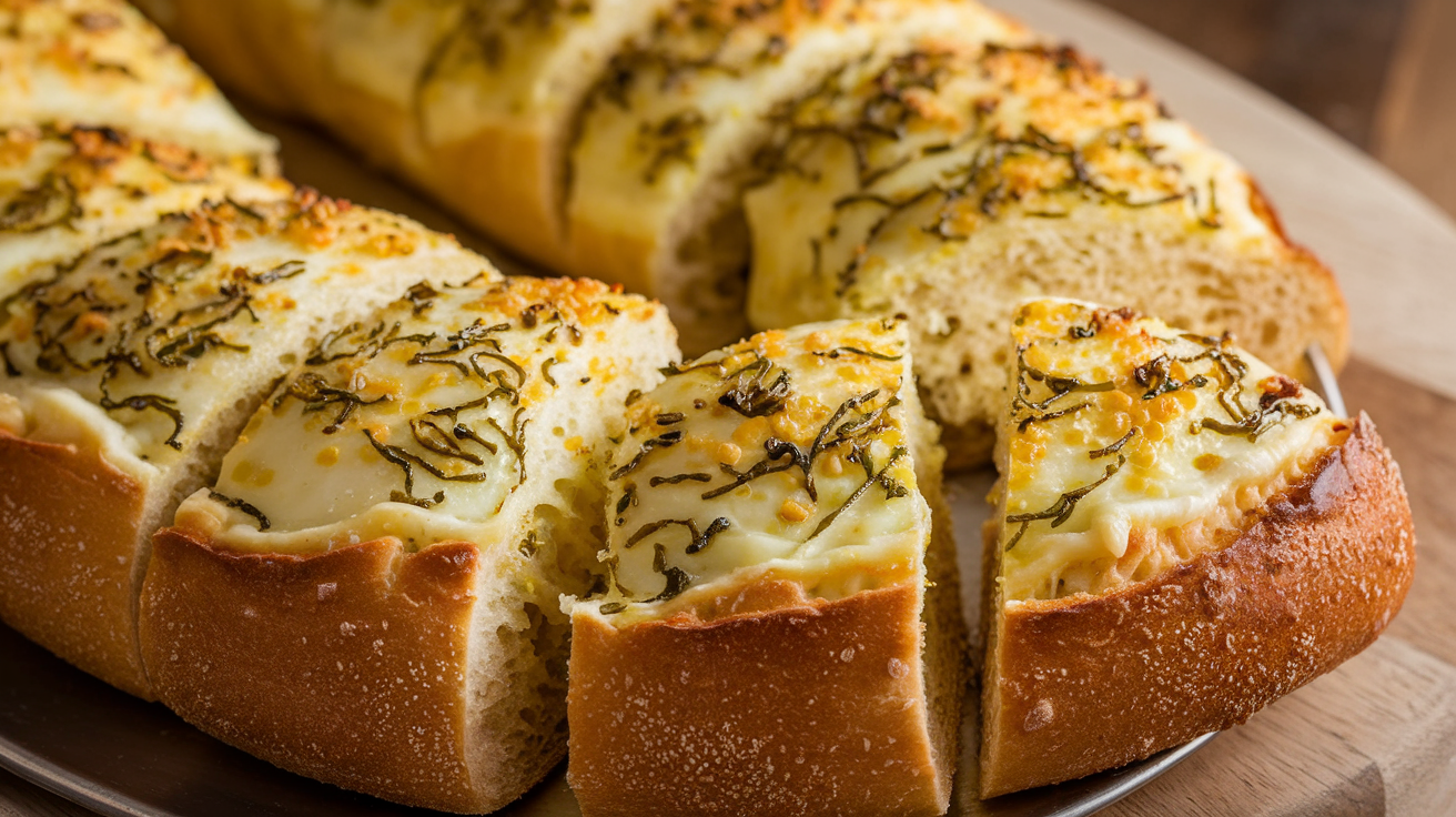 Ultimate Cheesy Garlic Bread Appetizer