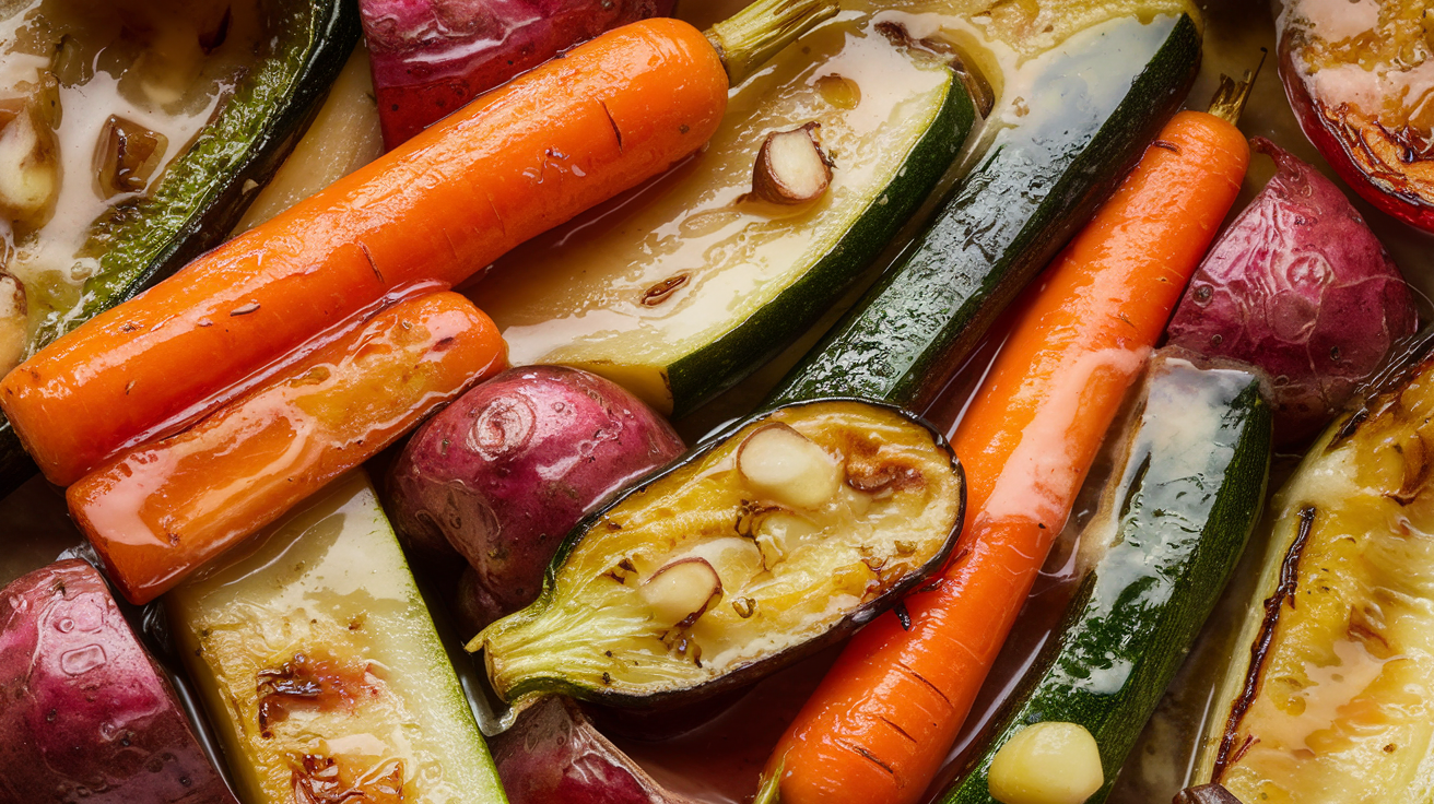Miso Butter Roasted Vegetables