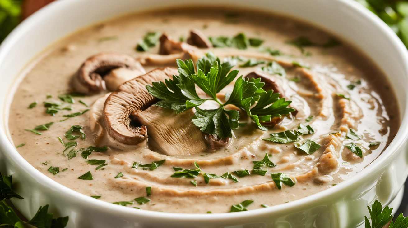 Creamy Vegan Mushroom Soup
