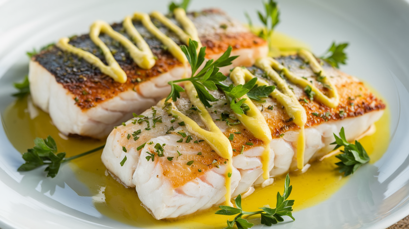 Pan-Seared Butterfish with Lemon-Garlic Sauce